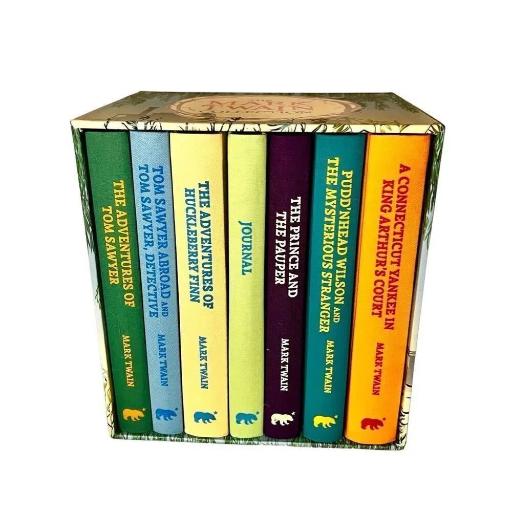 Mark Twain Collection 7 Book Box Set Gift Edition Hardcover New Open Box